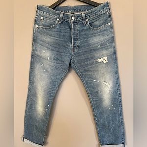 Men's Destructed Selvedge Denim, 30x30